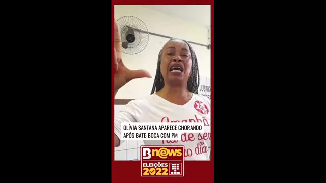 Olívia Santana aparece chorando após bate-boca com PM